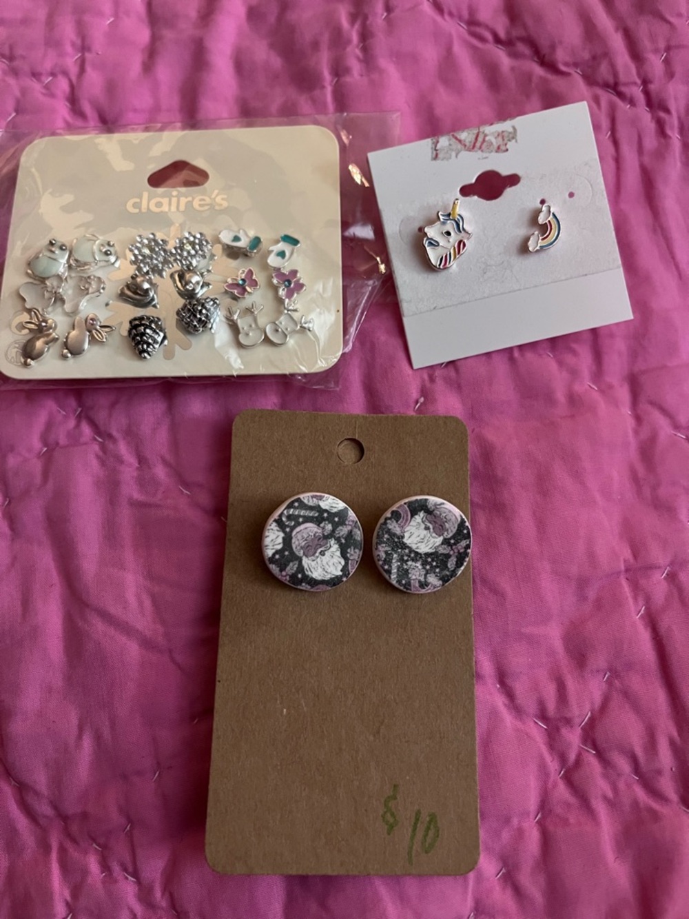 11 pairs of new earrings.  Earring Bundle